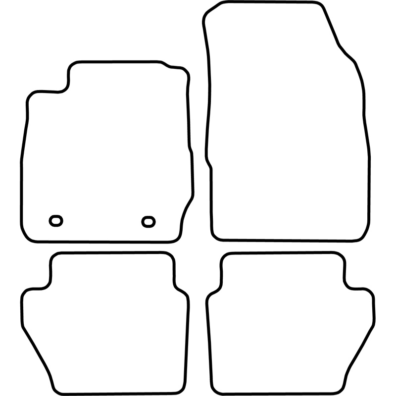 Set car mats  Ford Fiesta 2008-2011