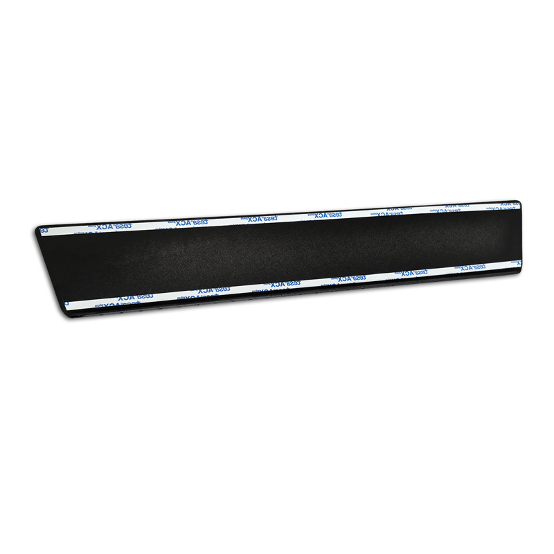 Aluminium door sill protectors 'Riffled Plate'  Renault Express 2021- - 2-pieces - Black