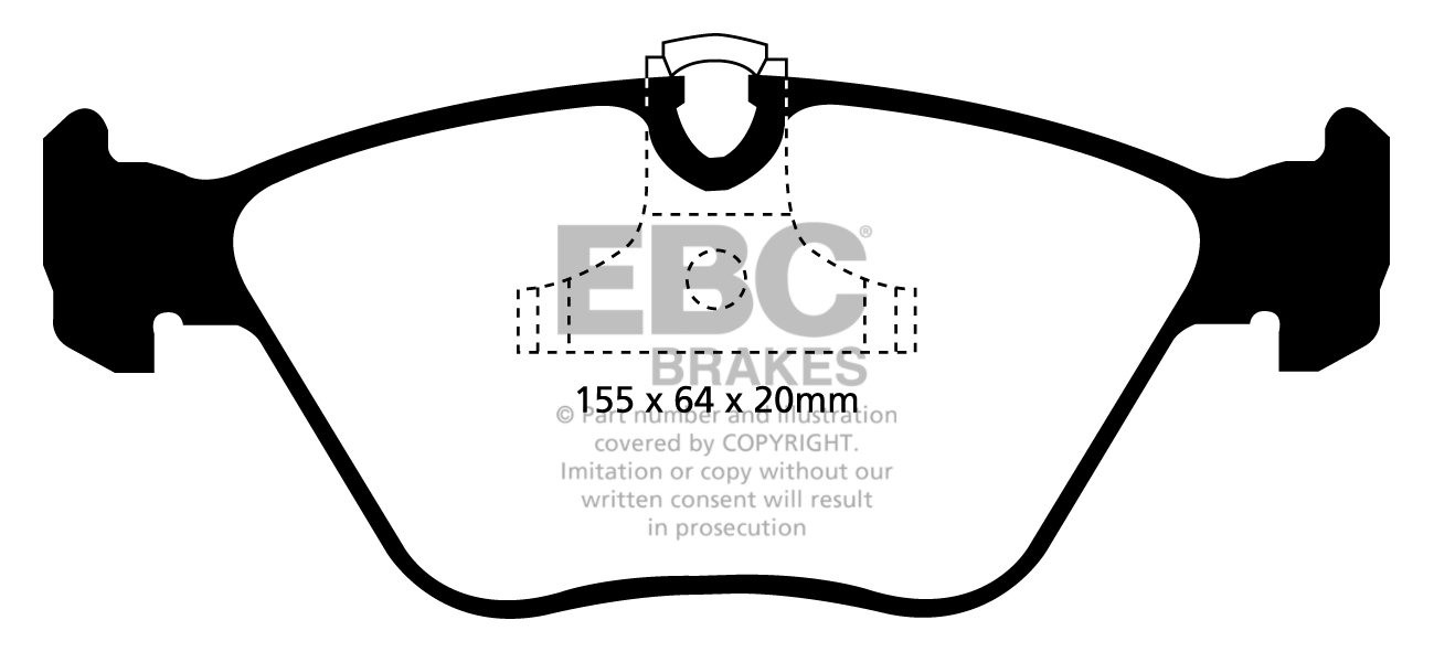 EBC Brakes BMW Z4 3.0 Si (E86) 2006-2008 Remblokken voorzijde