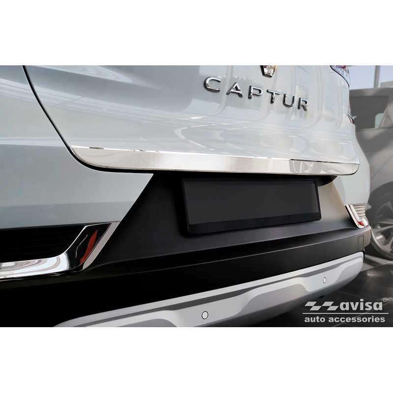 Chrome Stainless Steel Tailgate Trim  Renault Captur II 2019- & Mitsubishi ASX II 2023-