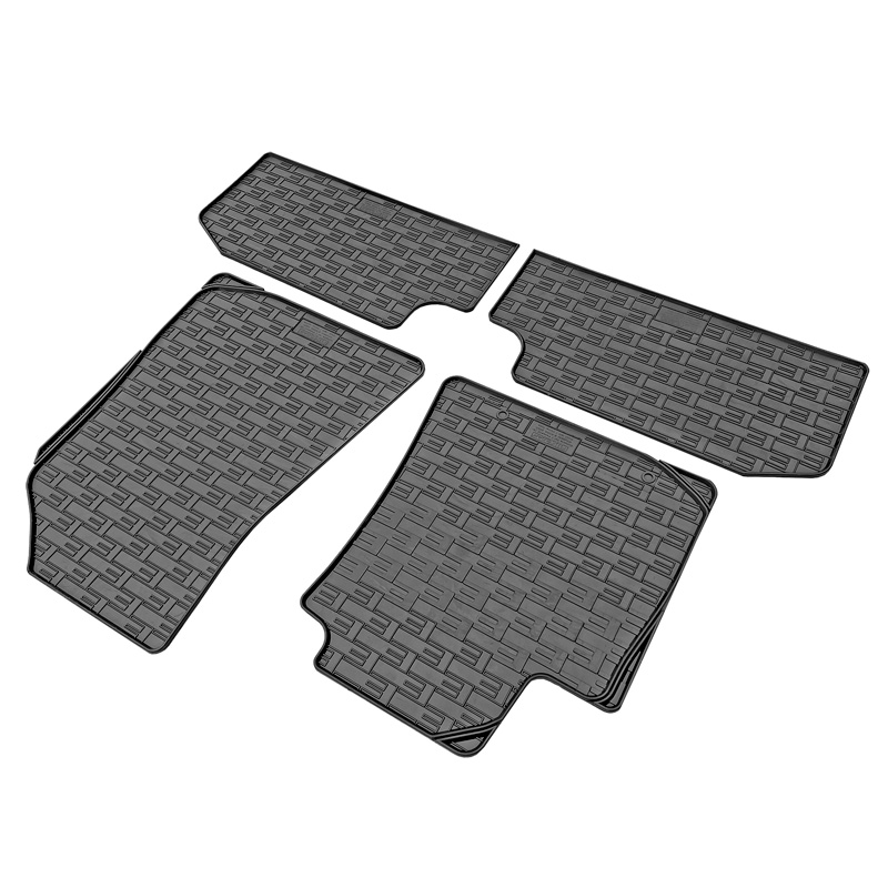 Rubber car mats set  Hyundai e-Kona II (EV) 2023- (4-pieces + fixing system)