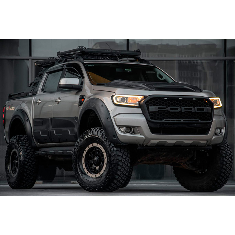 Body Cladding  Ford Ranger T6/T7/T8 2012-2022 (Jumbo) - Gloss black