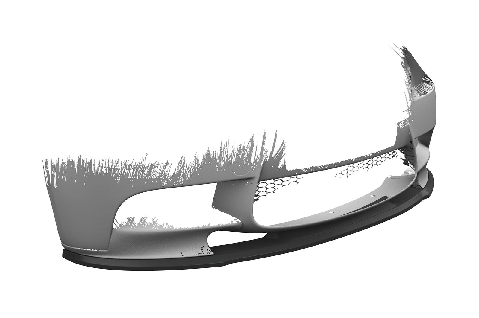 Voorspoiler passend voor BMW M3 E90/E92/E93 glans zwart