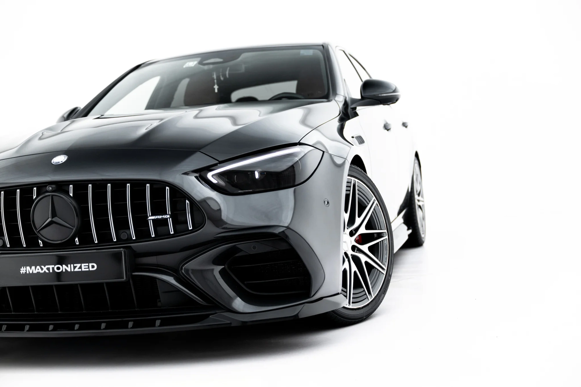 Front Splitter V.1 Mercedes-AMG C63 Sedan / Estate W206 / S206 Gloss Black