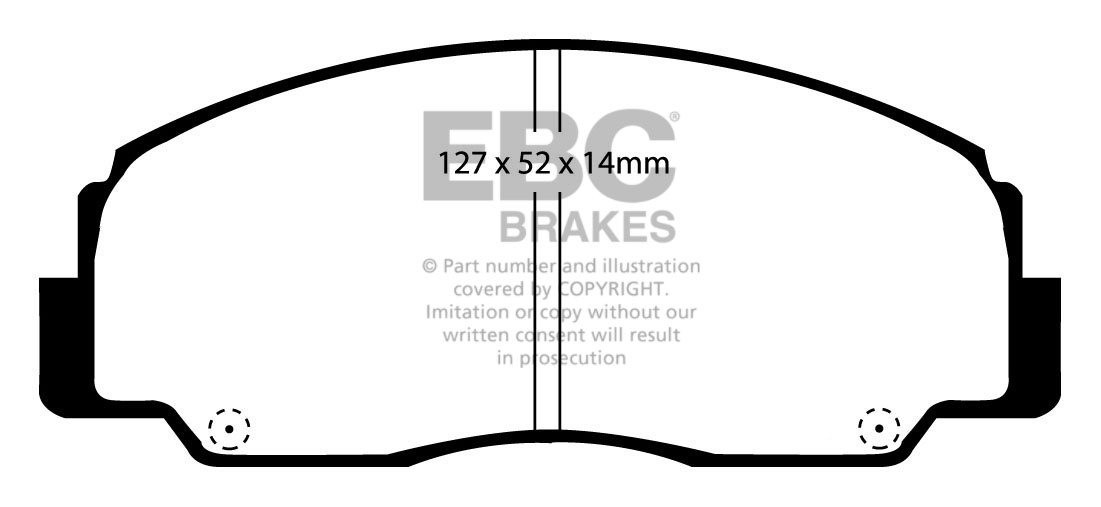 EBC Brakes DAIHATSU Rocky 2.8 TD 89-93 Remblokken voorzijde