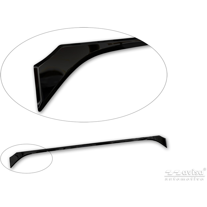Avisa Black Chrome Stainless Steel Tailgate Trim  Toyota Corolla Cross 2020-2025 & Facelift 2025-