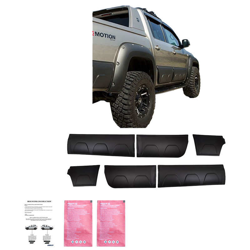 Body Cladding  Volkswagen Amarok MK1 2010-2022 - Matt black