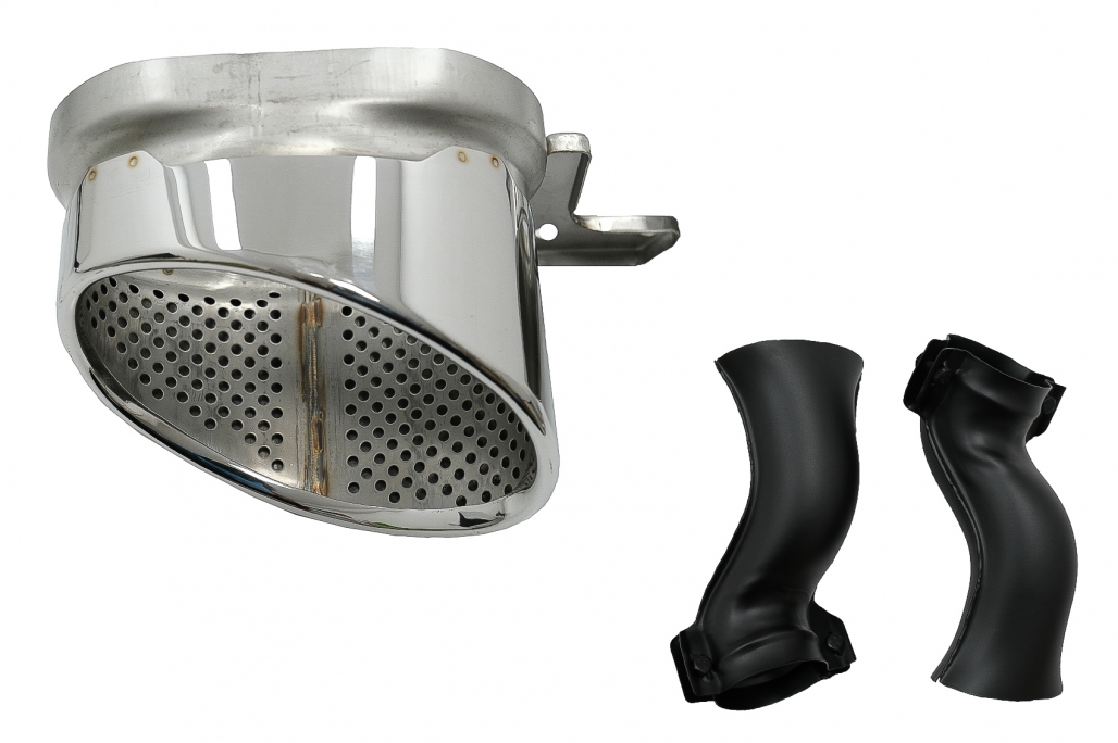 Diffuser passend voor Audi A6 S-Line C8 Zilver incl. sierstukken