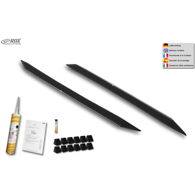 RDX Side skirts 'Slim'  Peugeot 308 II Hatchback 2013-2021 (ABS glossy black)