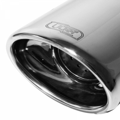 muffler VW Touran 2003-2010 RVS eindstuk 120x80mm rond ulter