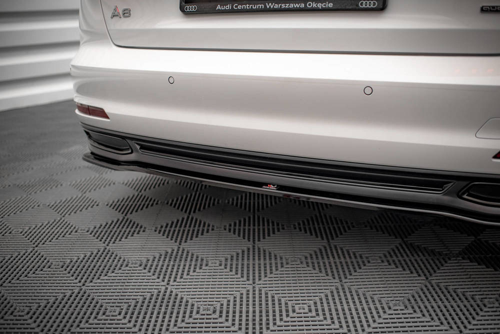 Diffuser passend voor Audi A6 C8 Maxton Glans Zwart