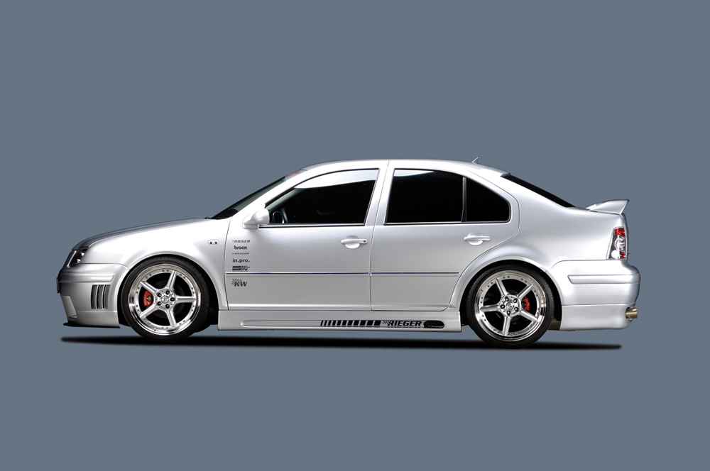 Sideskirts VW Golf IV Rieger with uitsnede