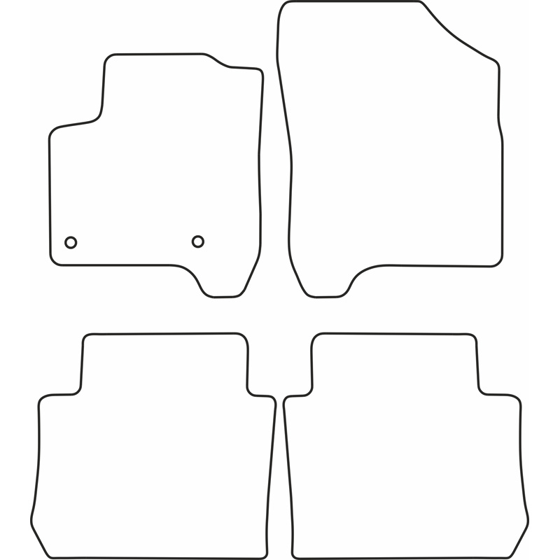 Set car mats  Citroen C3 Picasso 2009-