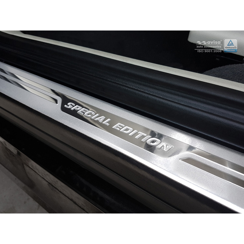 Universal Door Sill Protector Set 'Special Edition' Aluminium/Silver - 2-Pieces - 54 x 4 cm