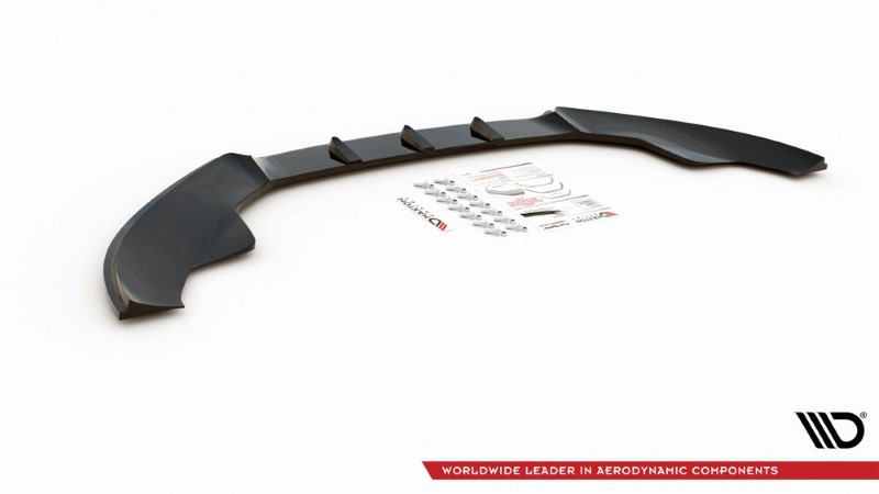 Voorspoiler passend voor Audi S4 / A4 S-Line B8 Glanzend Zwart