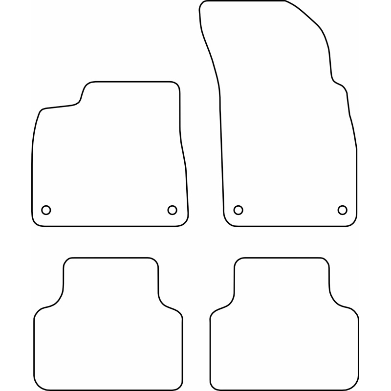 Set car mats  Audi Q8 Quattro 2023-