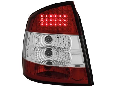Taillights Opel Astra G LED Red/White