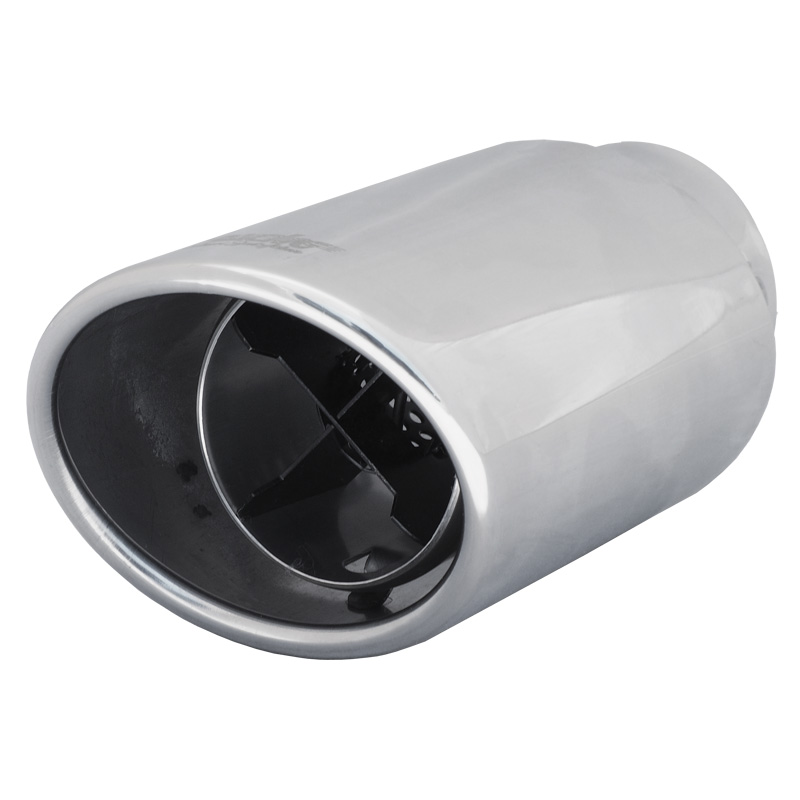 Simoni Racing Exhaust Tip Oval/Slanting Inox - 95x85xL175mm - Installation 34->62mm