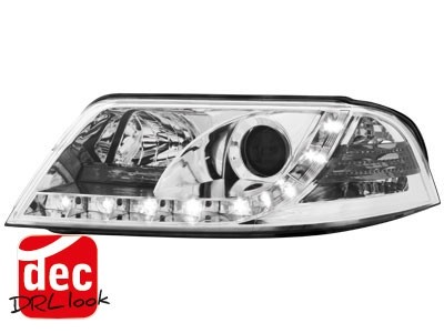 Headlights VW Passat 3BG Devil Eyes Dayline Chrome