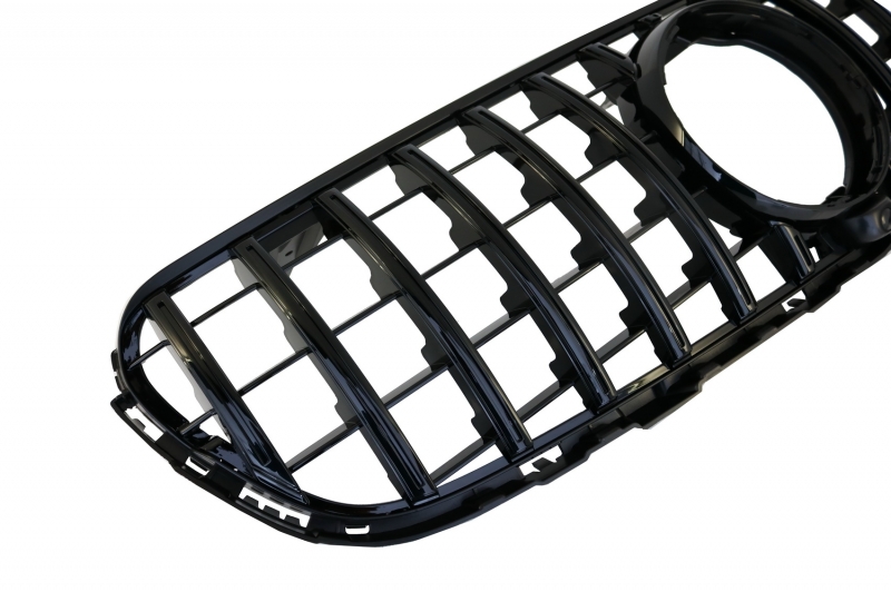 Grill passend voor Mercedes GLC X253 C253 (2015-2018) GT R Panamericana Look Zwart