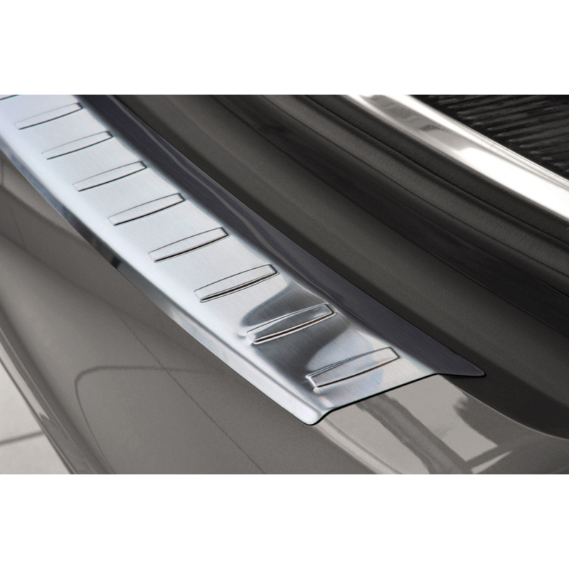 Stainless Steel Rear bumper protector  Skoda Superb Combi 2013-2015 'Ribs'
