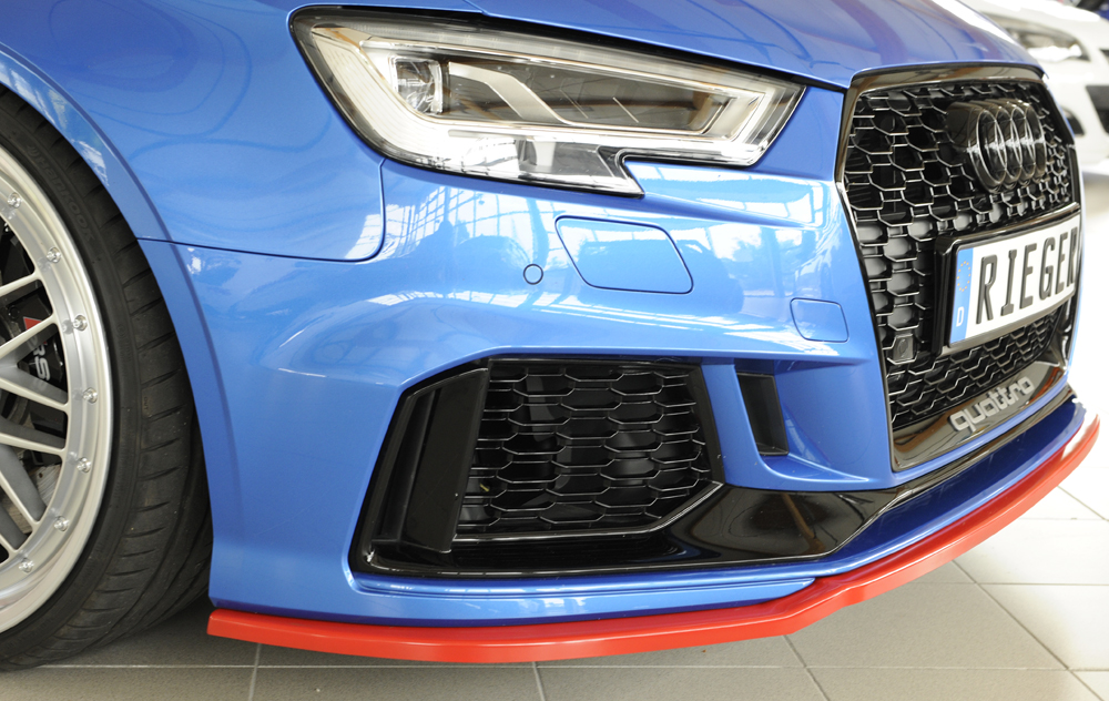 Voorspoiler passend voor Audi RS3 8V Rieger