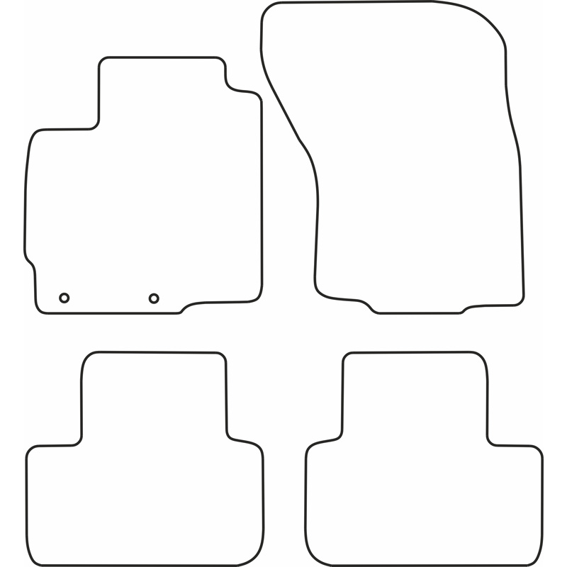 Set velour car mats  Mitsubishi ASX 2010-