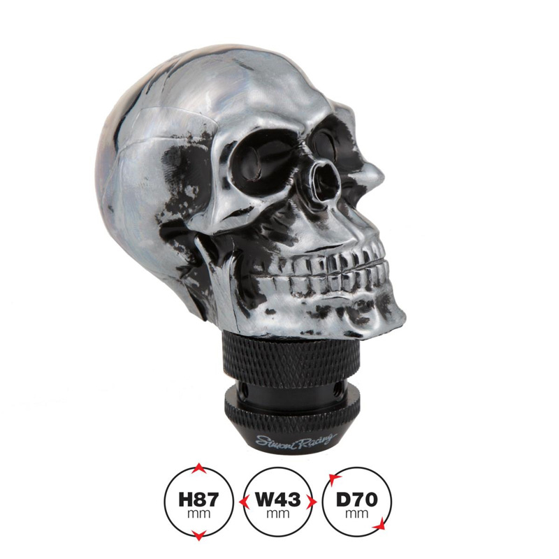 Simoni Racing Gear Knob Skeletor - Black/Chrome