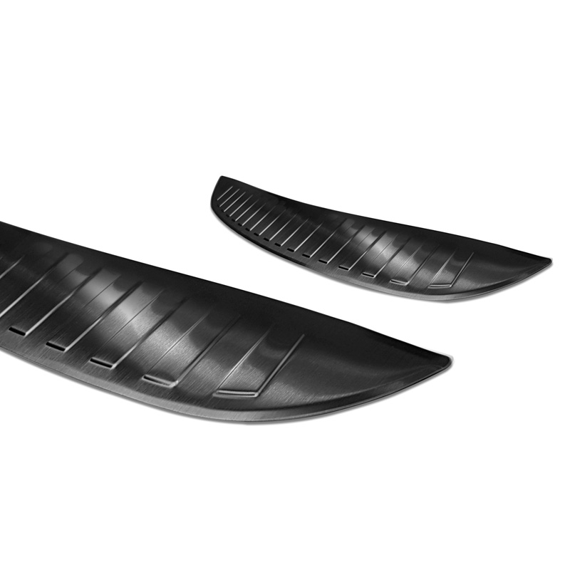 Black Stainless Steel Rear bumper protector  Mazda CX-3 2015-2022 'Ribs'