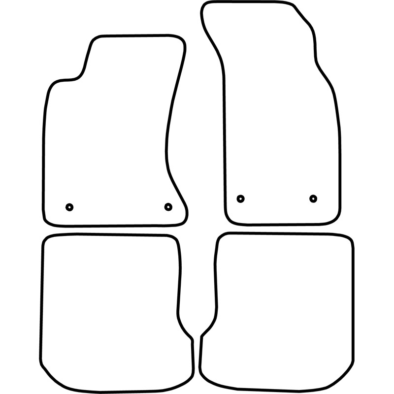Set velour car mats  Audi A4 1999-2001