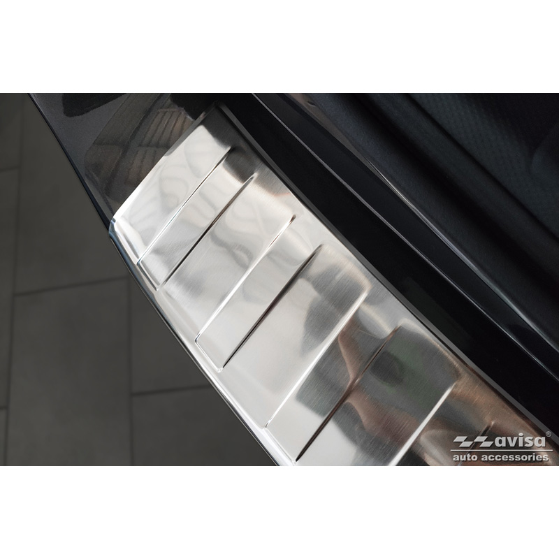 Stainless Steel Rear bumper protector  Subaru Forester (SK) 2018-2024 'Ribs'