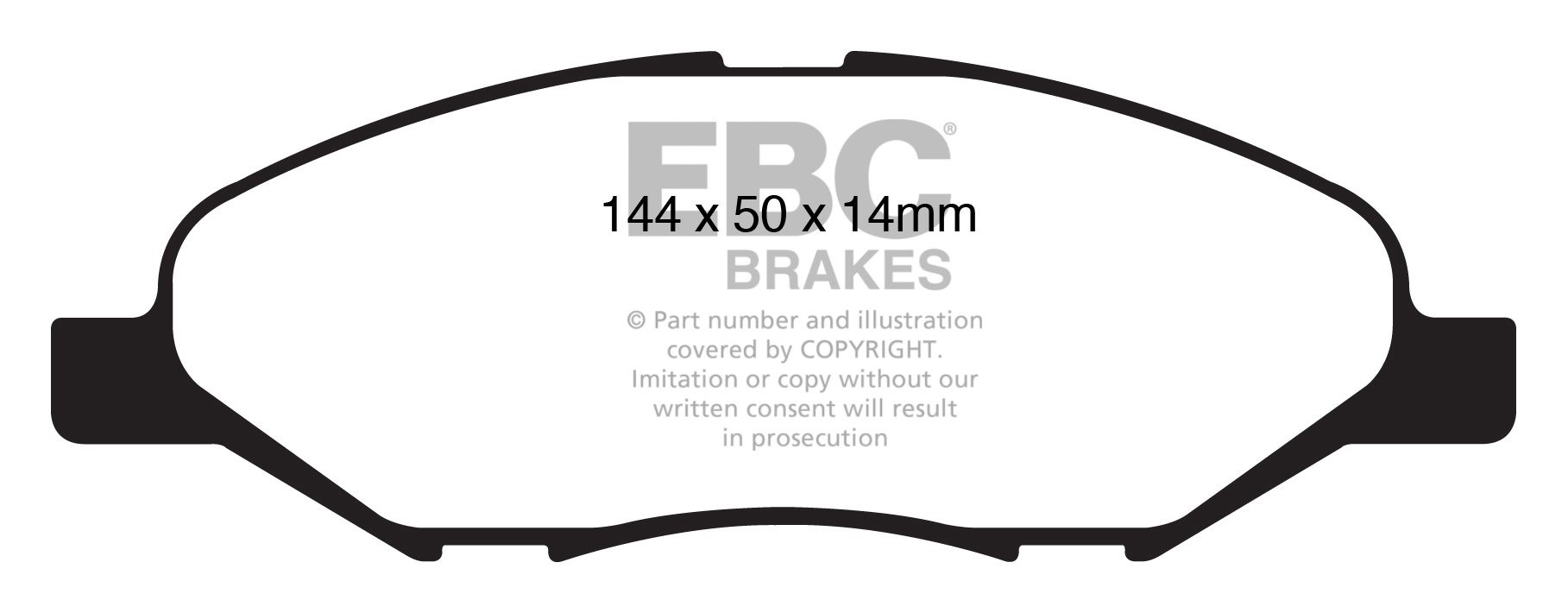 EBC Brakes NISSAN Tiida 1.5 TD 2007-.. Remblokken voorzijde gree