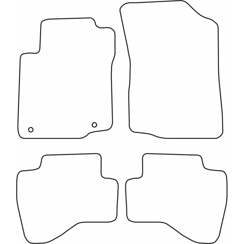 Set car mats  Toyota Aygo 2010-2014