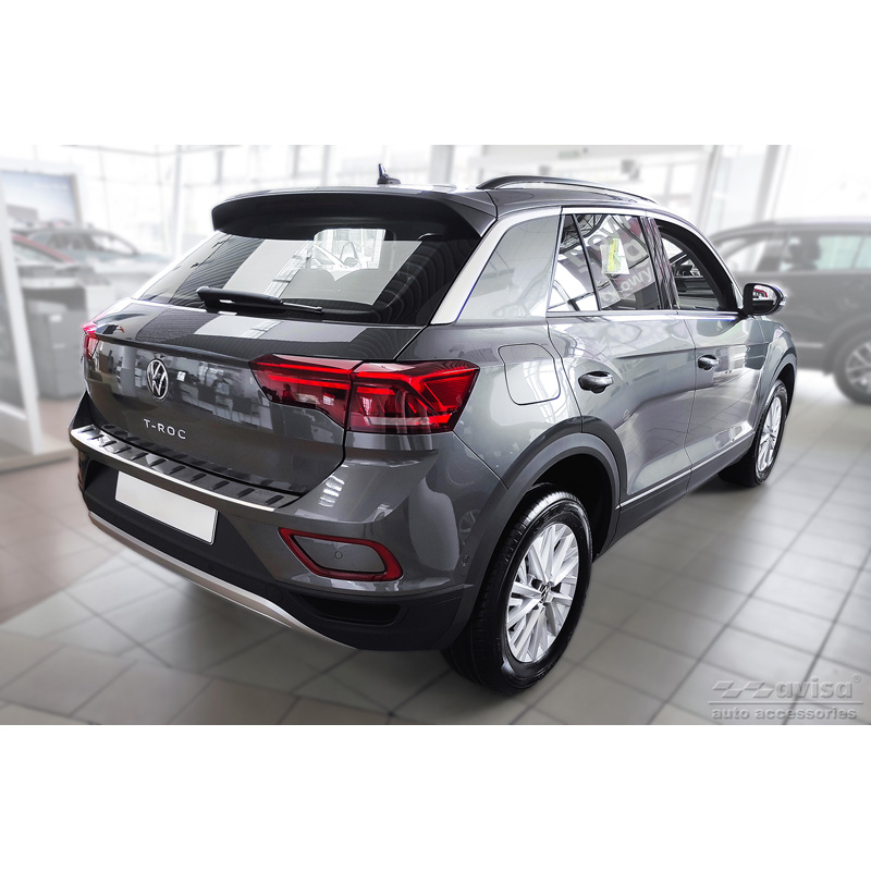 Stainless Steel Rear bumper protector  Volkswagen T-Roc & T-Roc Cabrio 2017-2022 & Facelift 2022- 'STRONG EDITION'
