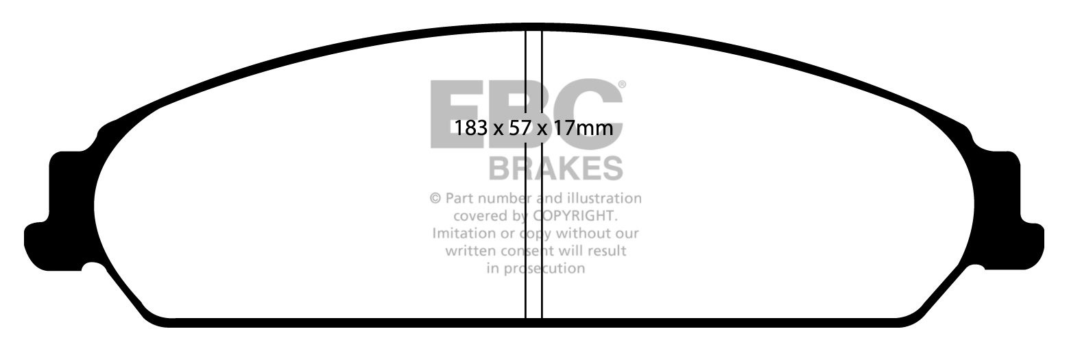 EBC Brakes LANCIA Thema 3.6 2011-.. Remblokken voorzijde