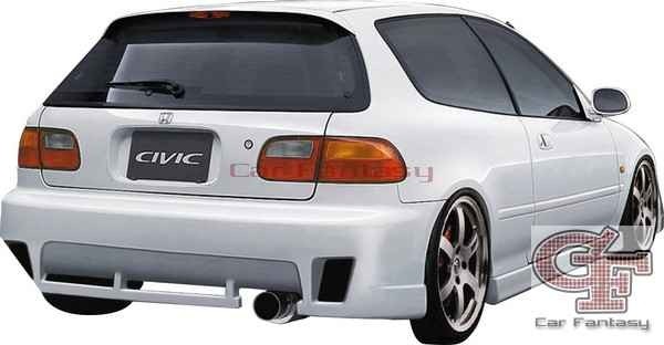 Rearbumper Honda Civic HB 3drs 9/91-9/95 JP-Style
