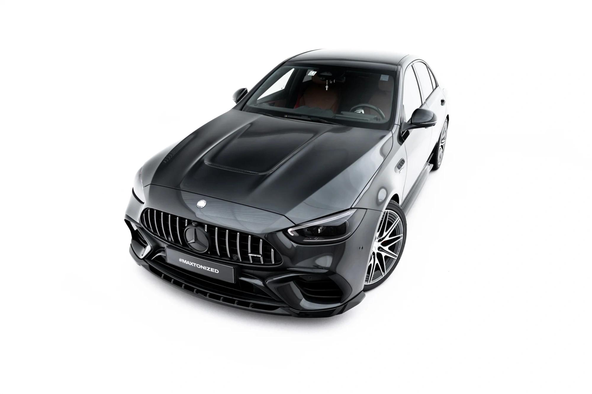 Front Splitter V.1 Mercedes-AMG C63 Sedan / Estate W206 / S206 Gloss Black