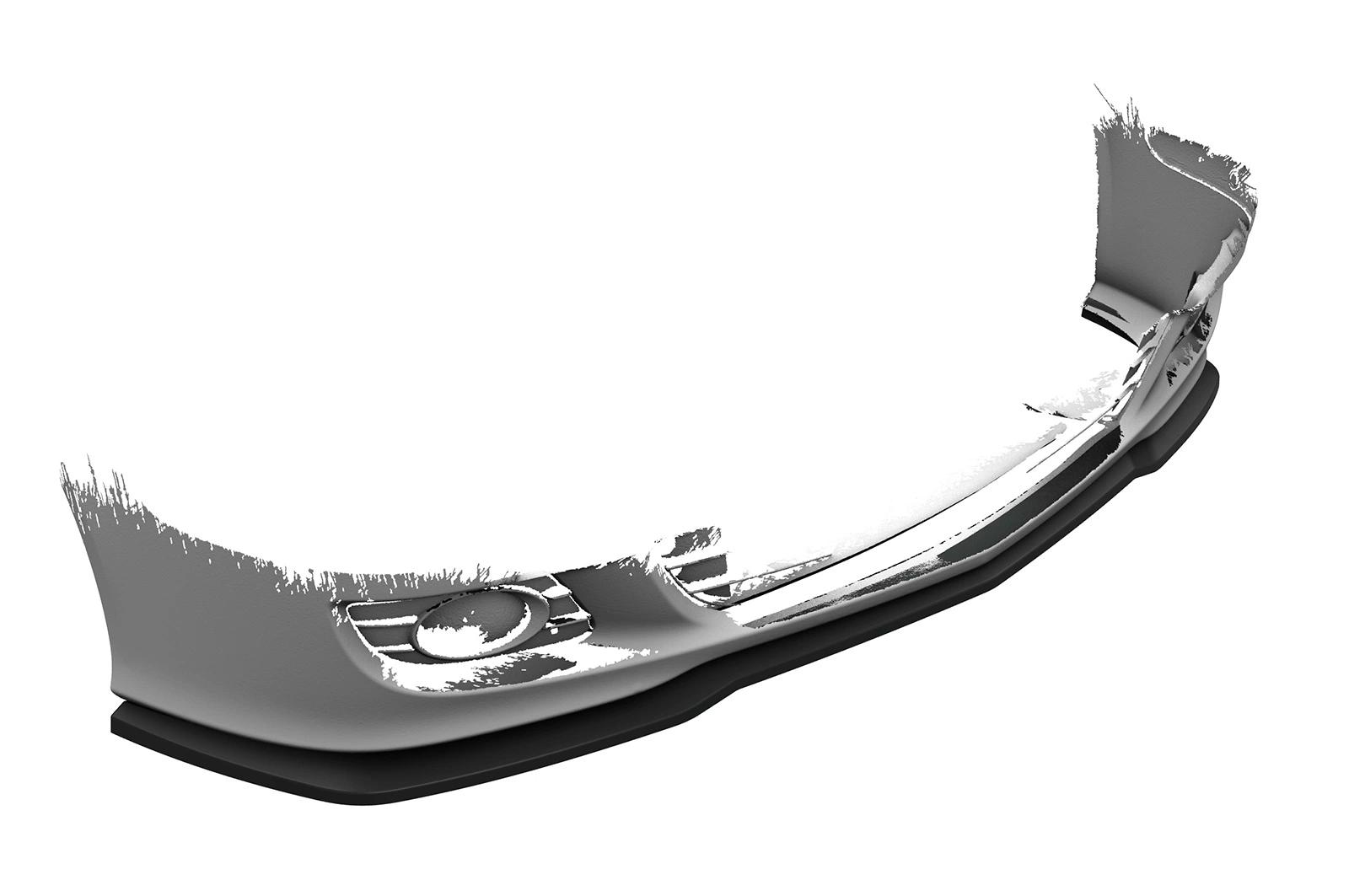 Voorspoiler passend voor Mercedes-Benz CLK A209 / C209 Glans Zwart van CSR Automotive (2005-2009 Facelift)