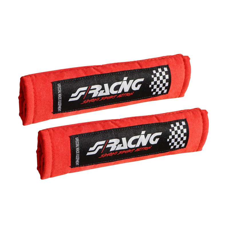 Simoni Racing Seat Belt Pads Sport - Red - 2 pieces