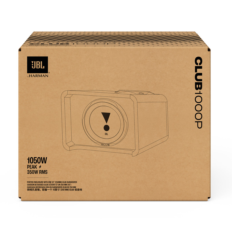 JBL Club 1000P 10‘’ Passive Subwoofer (Boombox) with bass reflex port