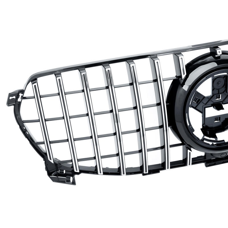 Grill passend voor Mercedes GLE W167 19-23 GT Look Glans Zwart / Chroom