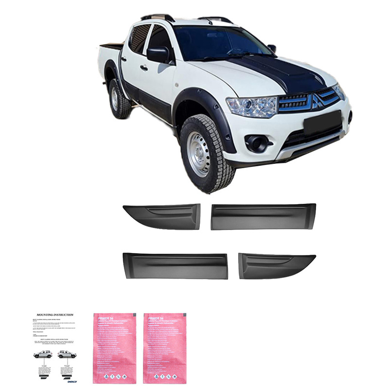 Body Cladding  Mitsubishi L200 Triton 4 2007-2014 - Matt black