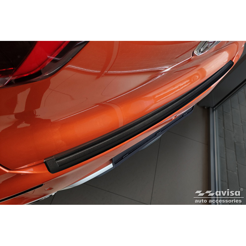 Matt Black Stainless Steel Rear bumper protector  MG ZS FL 2019-2024 'Lines'