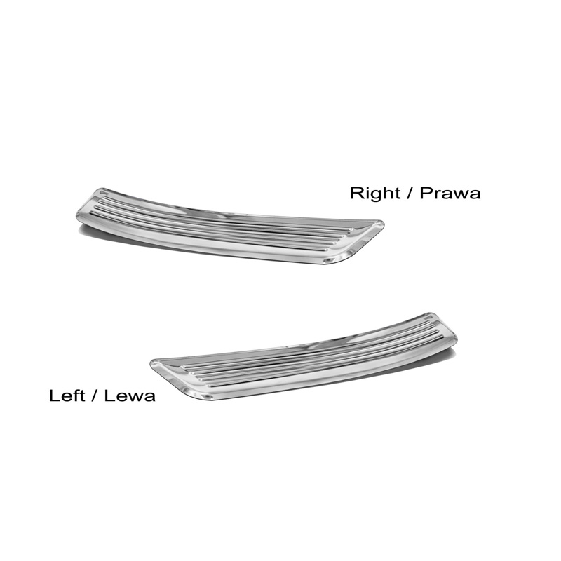 Inox door sill protectors  Mercedes A-Class W177 HB/Sedan 2018- 2-pieces (rear doors)