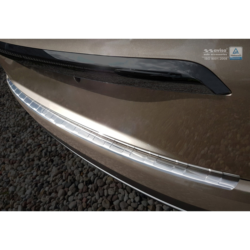 Stainless Steel Rear bumper protector  Renault Grand Scenic IV 2016- 'Ribs'