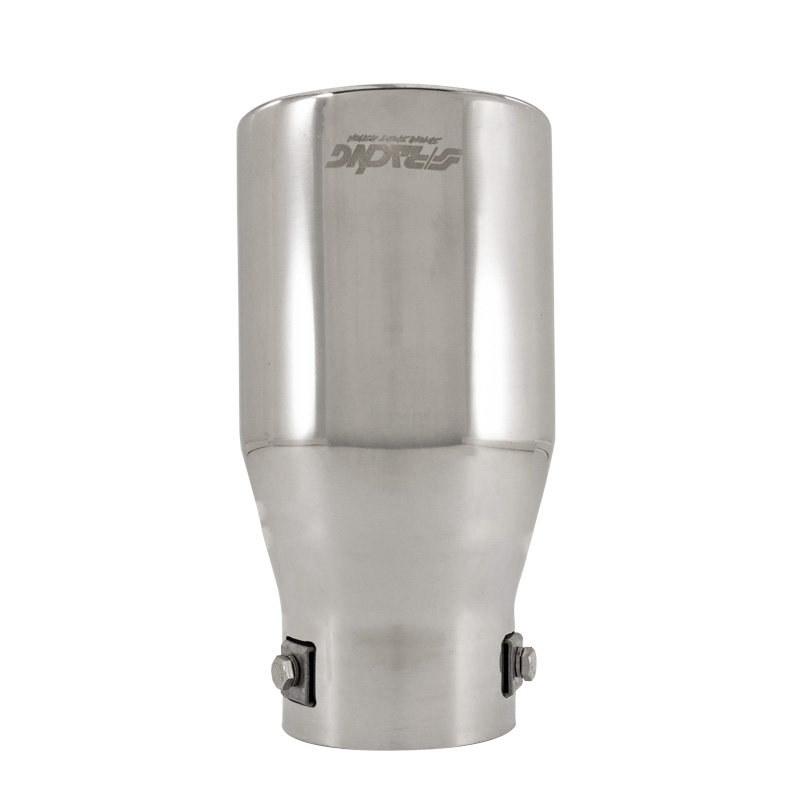 Simoni Racing Exhaust Tip Round Inox - Ø103xL200mm - Installation ->72mm