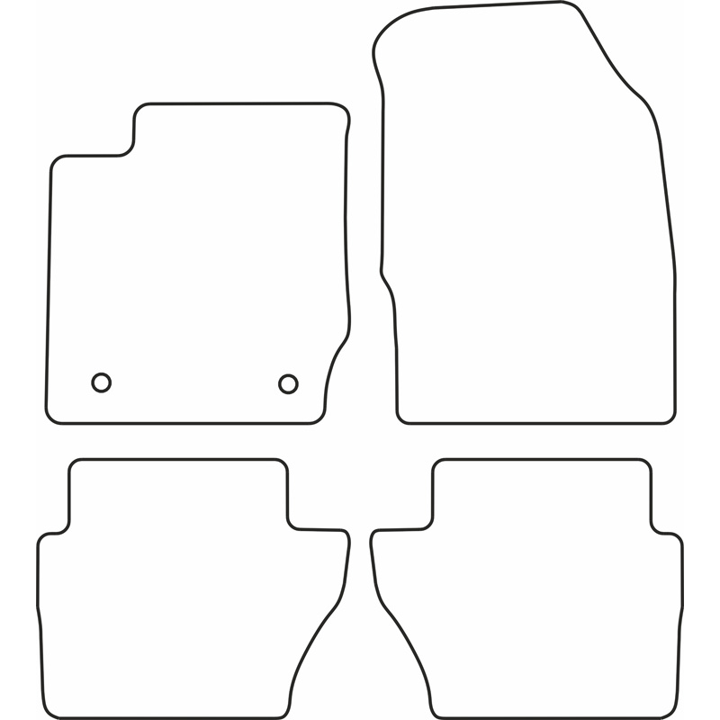 Set car mats  Ford Fiësta 2011-2013