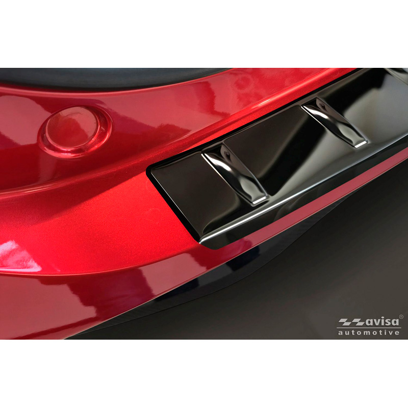 Avisa Black Mirror Stainless Steel Rear bumper protector  MG HS/EHS II 2024- 'Ribs'