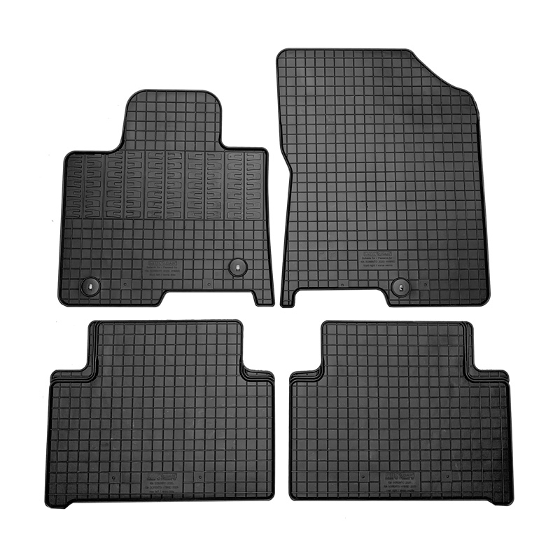 Rubber car mats set  Kia Sorento IV (MQ4) Hybrid 2020- (4-pieces + fixing system)