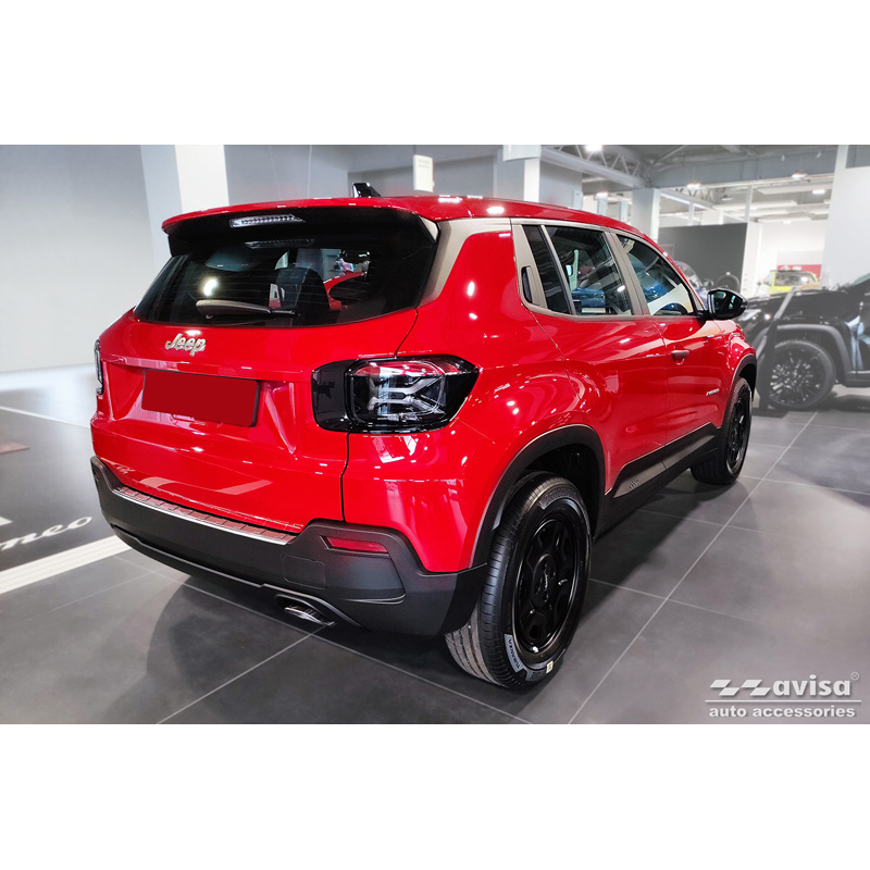 Stainless Steel Rear bumper protector  Jeep Avenger incl. EV 2023- 'Ribs'